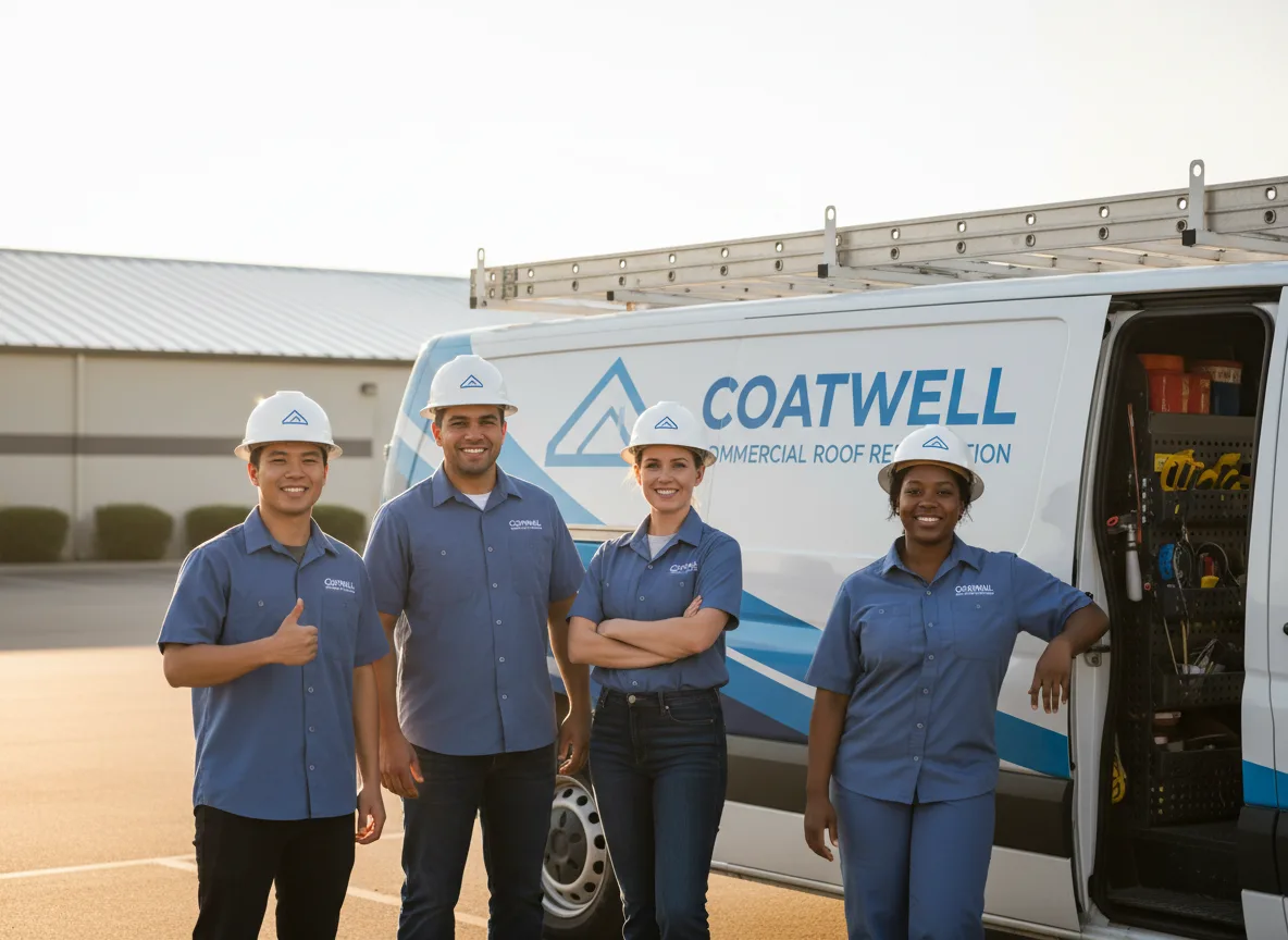 Commercial roof coating company in Stockdale, TX
